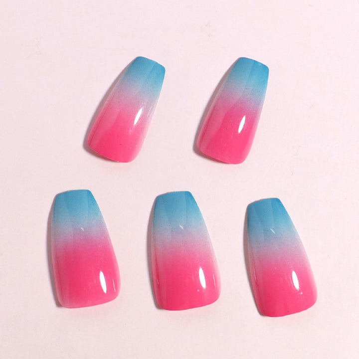 Gradient Press-On Nail Set Bowlift