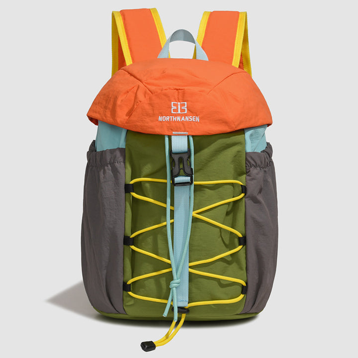 Unisex nan lighter urban outdoor backpack with elastic front tension cord and side elastic pockets Bowlift