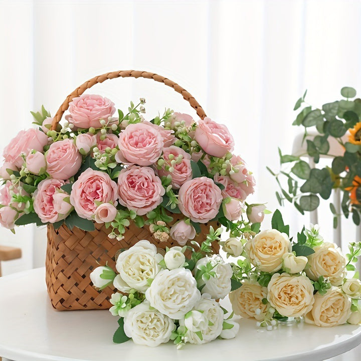 Elegant Faux Rose Bouquet