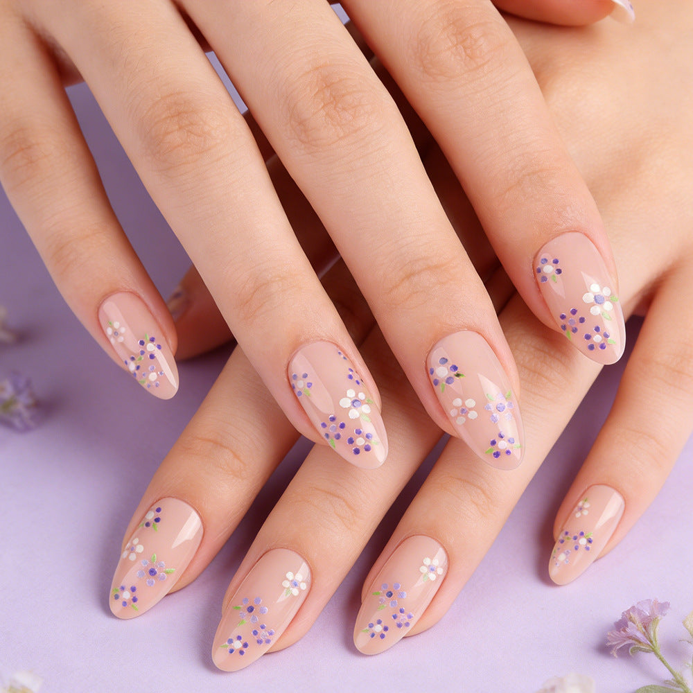 Floral Design Press-On Nail Art Set Bowlift 1787543104