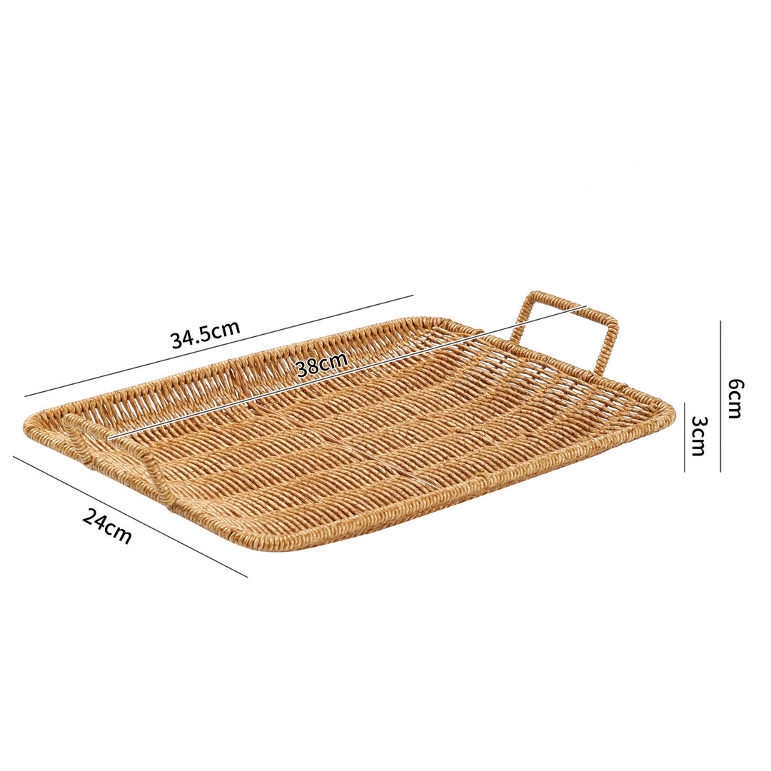 Home Decorative Woven Serving Tray Bowlift