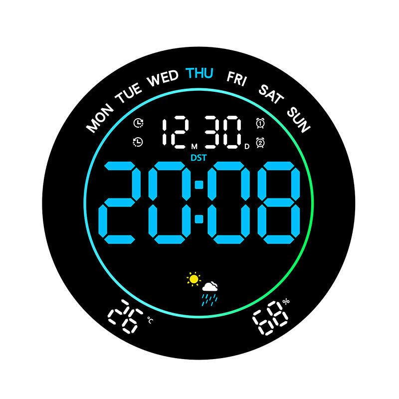Digital Weather Alarm Clock Bowlift