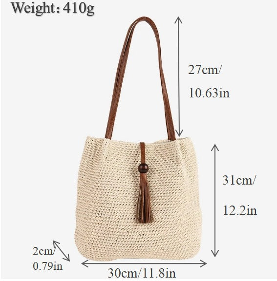 Handbag with Fringed Detail Bowlift