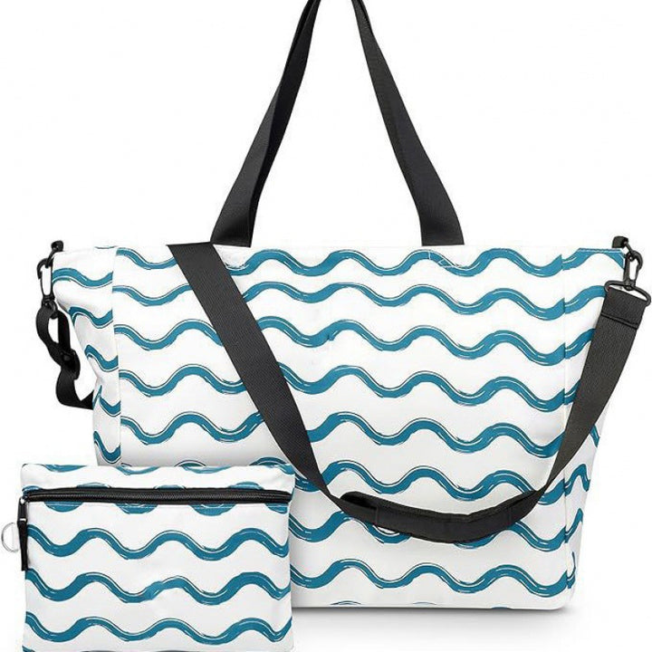 Trendy Sports Bag with Separate Cosmetic Pouch Bowlift