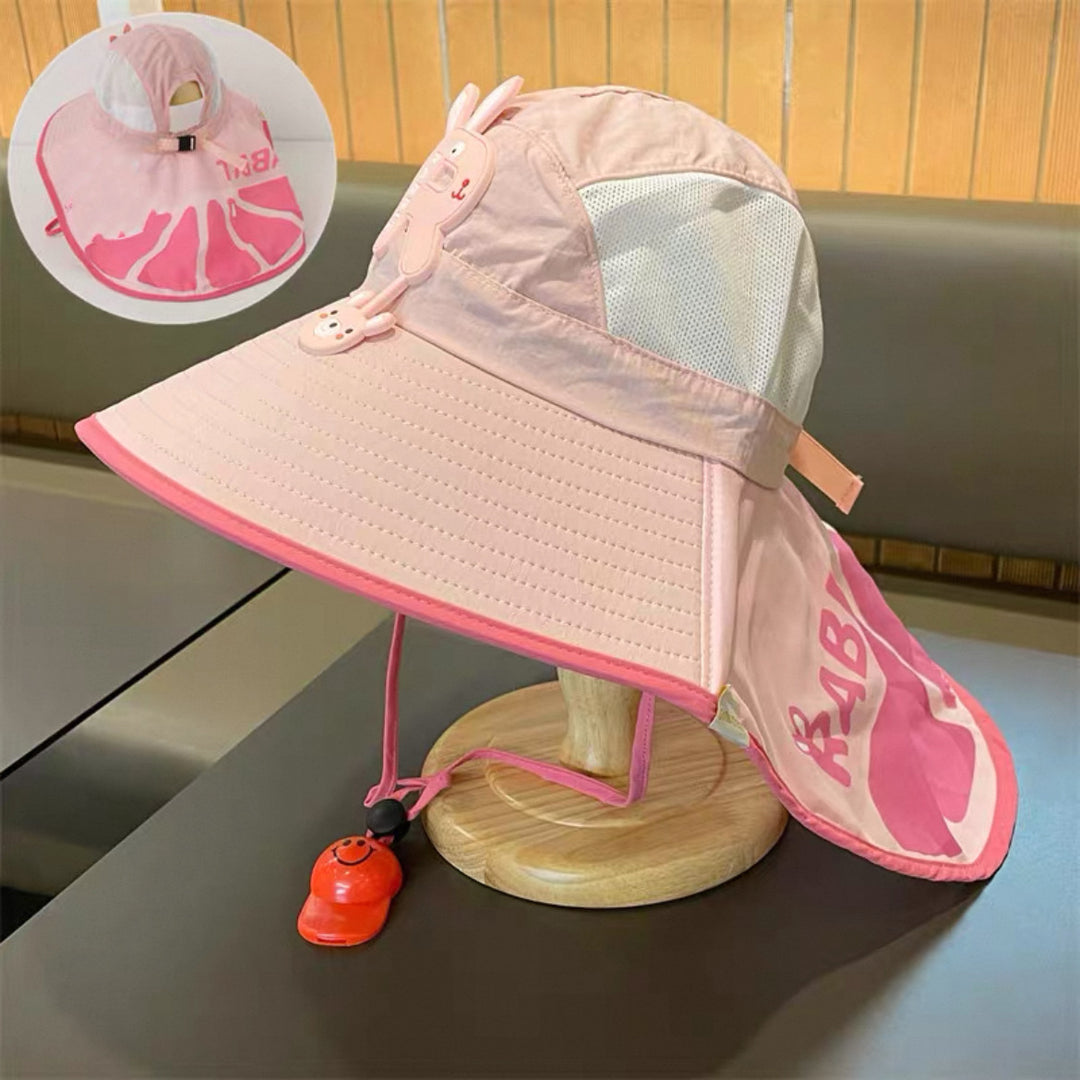 Sun Hat with Neck Protection, Breathable Mesh and Adjustable Chin Strap Bowlift