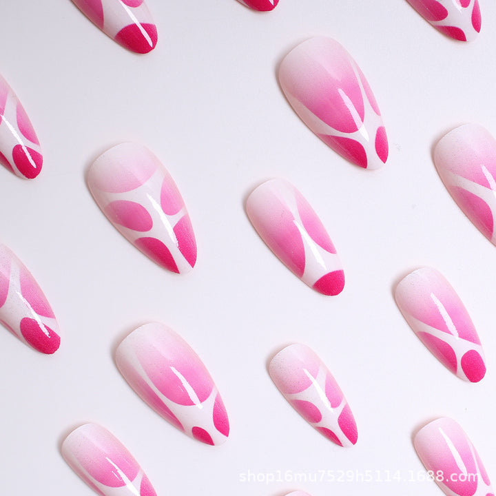 Artistic Abstract Press-On Nails Bowlift