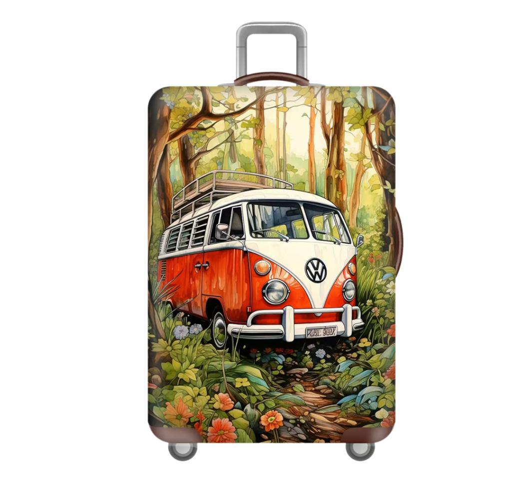 Unisex nan elastic suitcase cover with 3D dog design for trolley, stretchy and scratch-resistant Bowlift