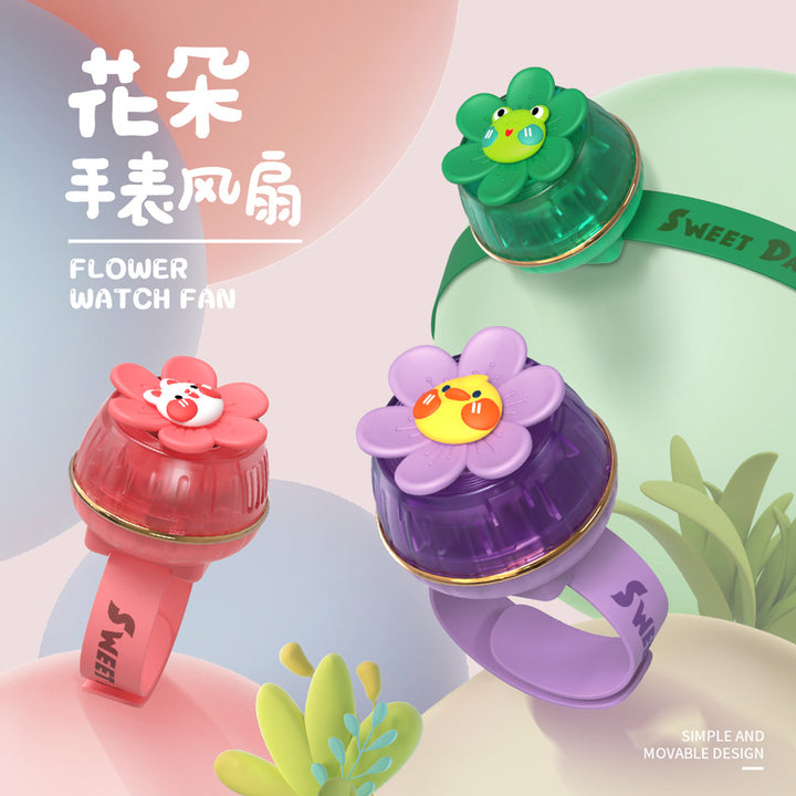 Unisex portable hand fan in flower design Bowlift