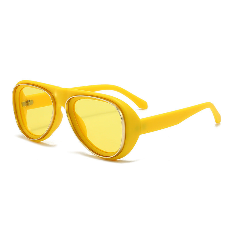 Women's fashionable retro sunglasses with wide frame Bowlift