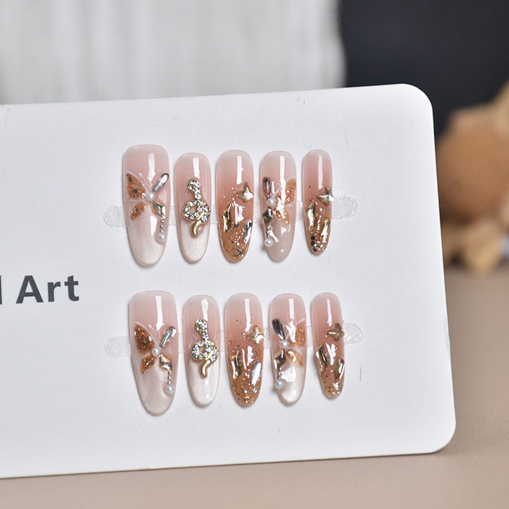 Decorative Animal Print Press-On Nail Set Bowlift