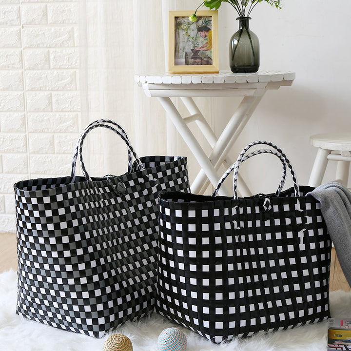 Large Capacity Woven Shopping Tote Bowlift