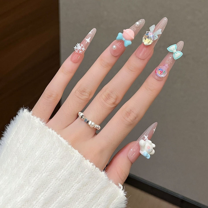 Decorative 3D Character Nail Art Set Bowlift