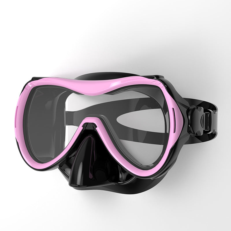 Diving mask with ergonomic design Bowlift