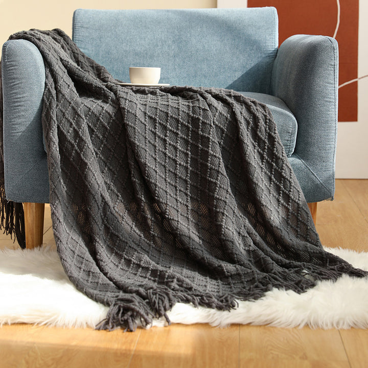 Cozy Knit Throw Blanket