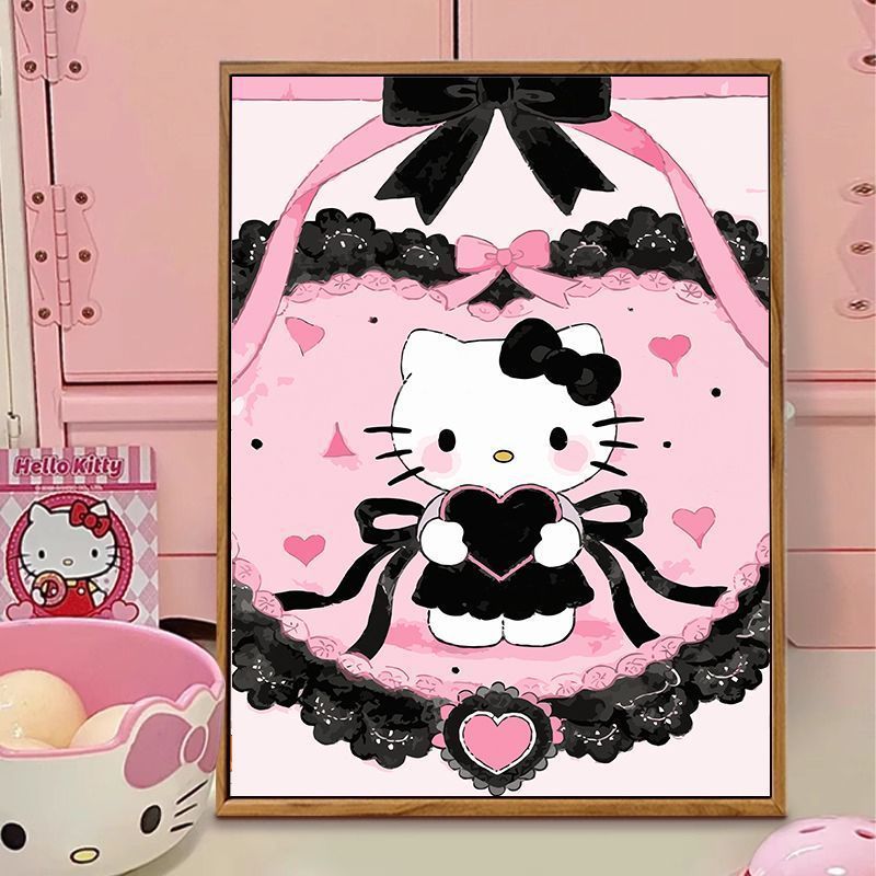 Hello Kitty-Themed Illustration Canvas Art Bowlift