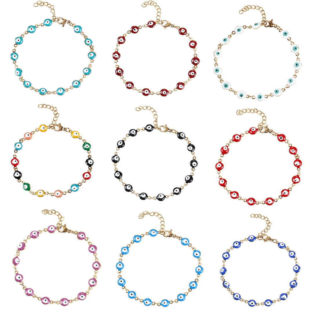 Colorful Evil Eye Charm Bracelet Bowlift