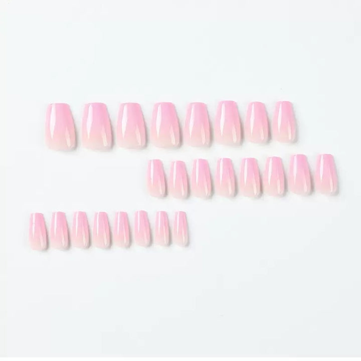 Artificial nail set with elegant gradient and modern design Bowlift