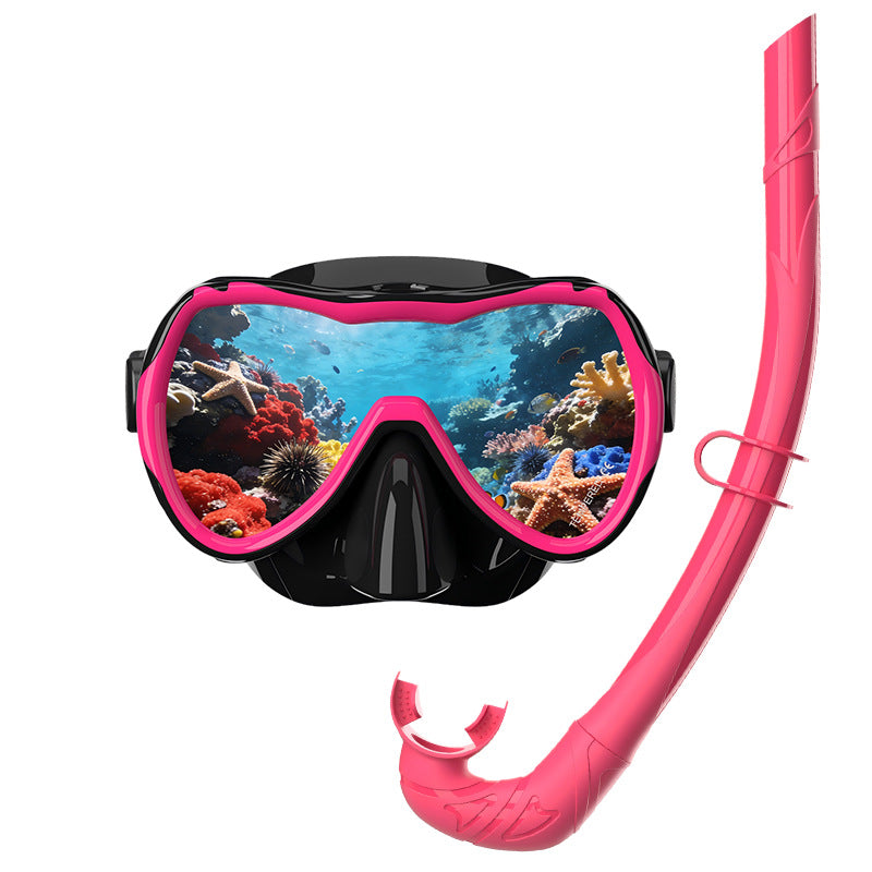 Diving mask with wide field of vision by Bowlift