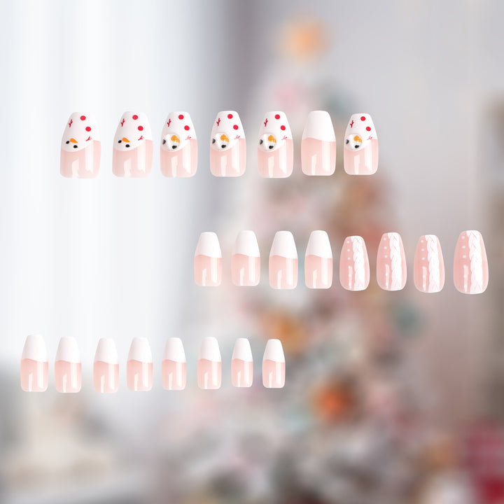 Artful Nail Art in Festive Winter Design Bowlift