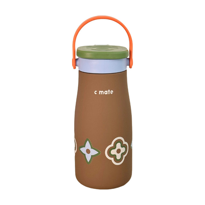 Ladies Insulated Drinking Bottle with Practical Carry Strap Bowlift