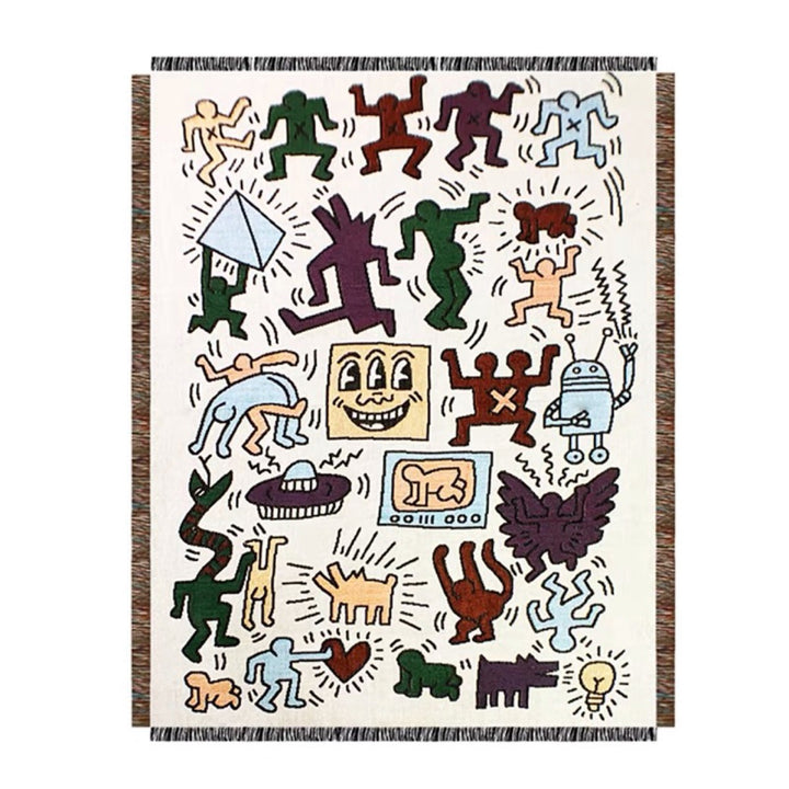 Artistic Graphic Throw Blanket