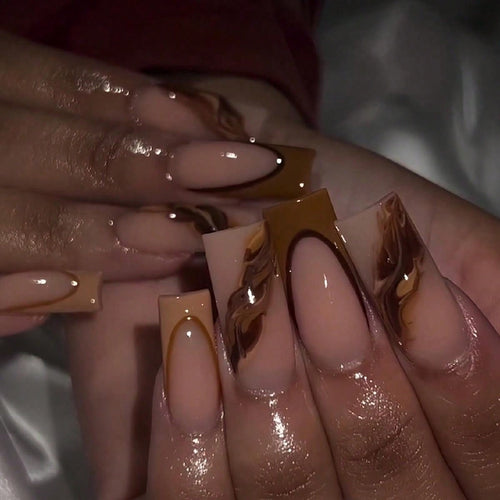 Artistic Marble Nail Enhancements Bowlift