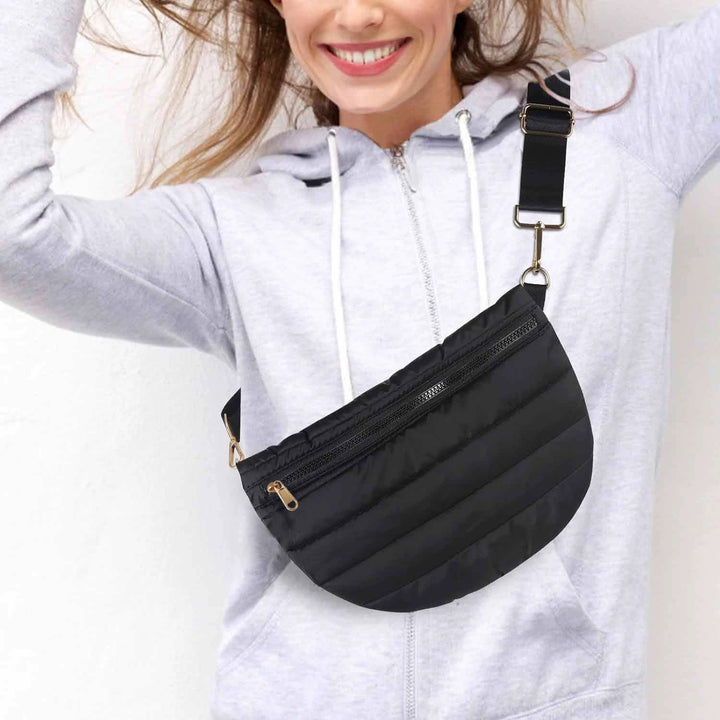 Women stylish shoulder bag with adjustable strap and multiple compartments Bowlift