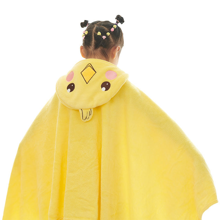 Cozy bath wrap blanket with animal duck hood design Bowlift