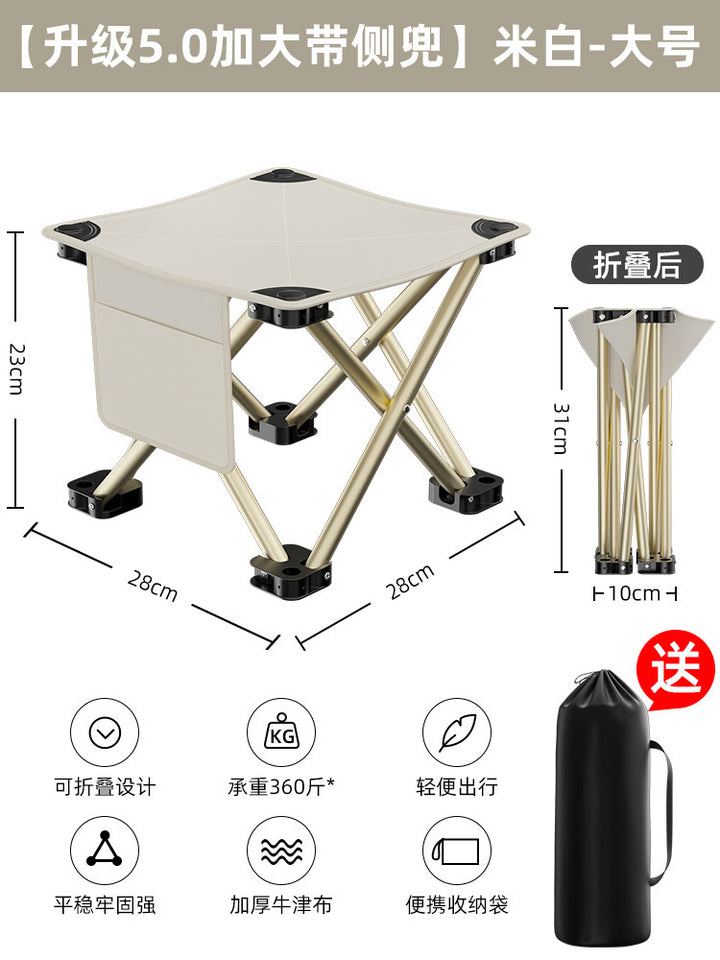 Folding Camping Table With Stable Construction And Portable Design Bowlift