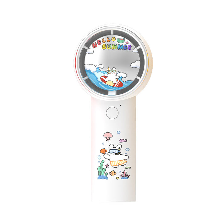 Unisex Portable Handheld Fan with Cute Cat Design Bowlift