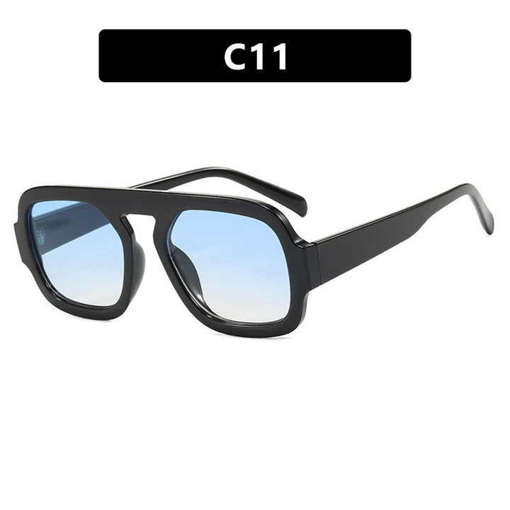 Women's modern oversized sunglasses in angular design Bowlift