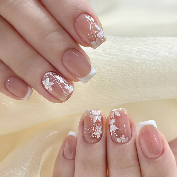 High-Gloss Gel Press-On Nails Bowlift