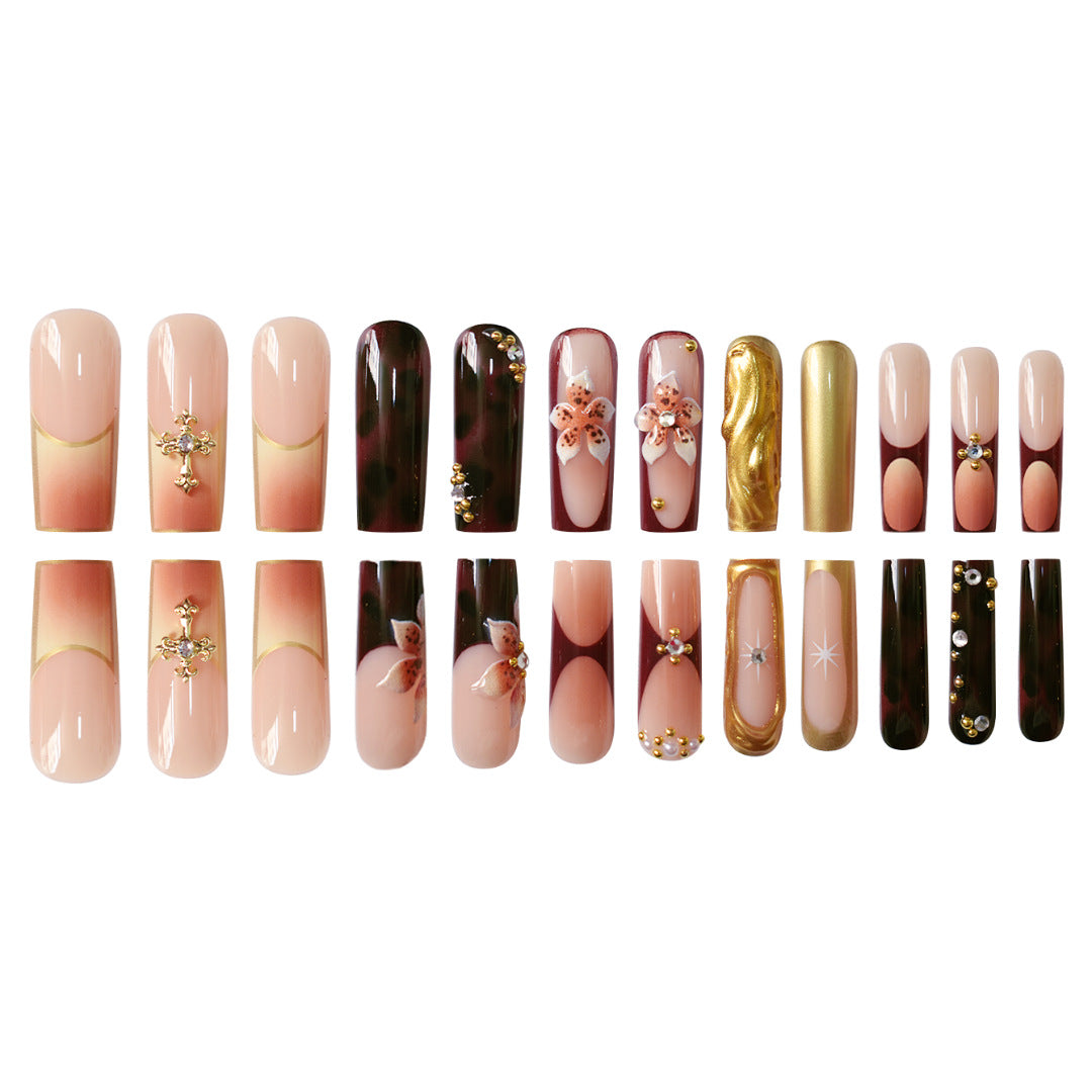 Ornate Press-On Nail Art Extensions Bowlift