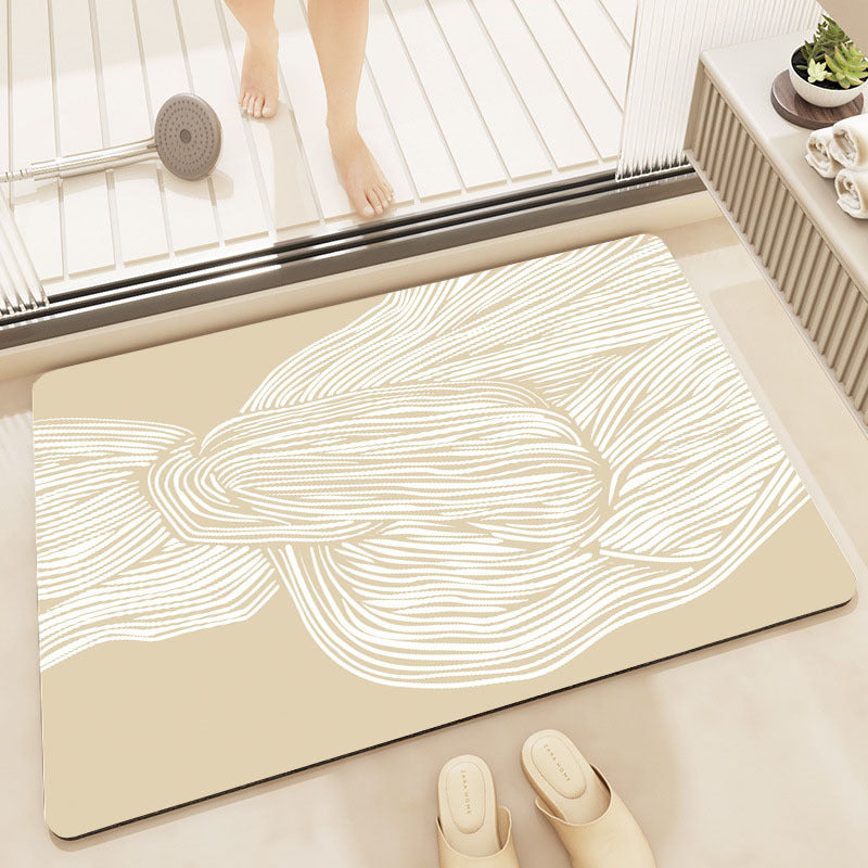 Abstract Modern Bath Mat Bowlift