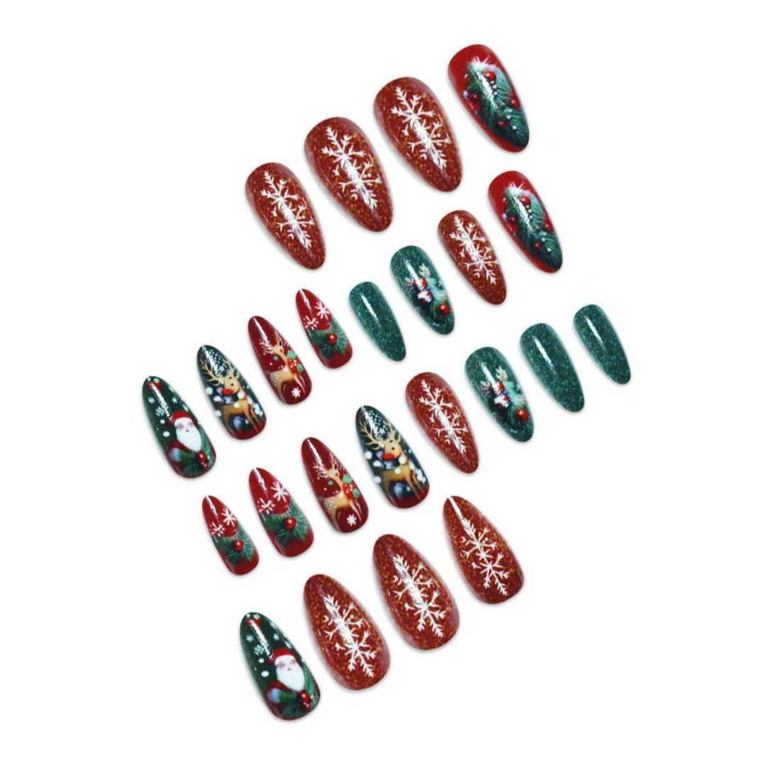 Holiday Themed Decorative Nail Art Bowlift