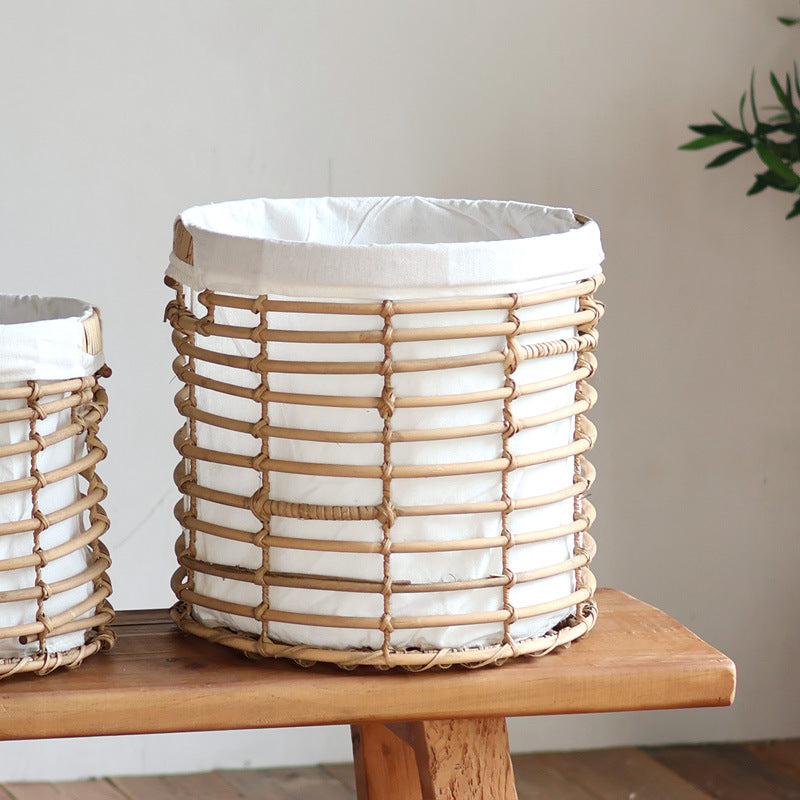 Decorative storage basket with fabric lining Bowlift