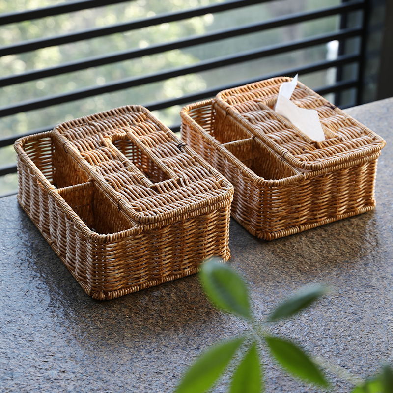 Handwoven Multi-Compartment Storage Caddy Bowlift