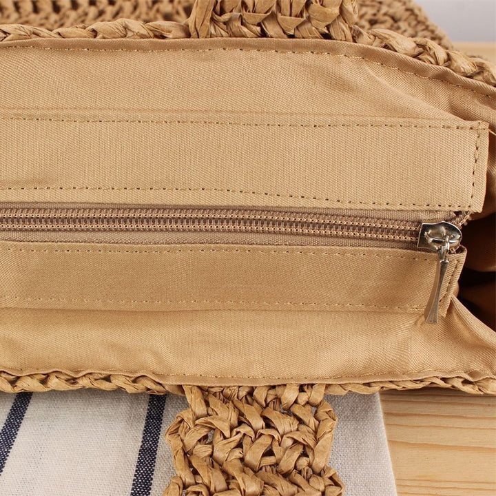 Braided Shopping Bag in Minimalistic Design Bowlift