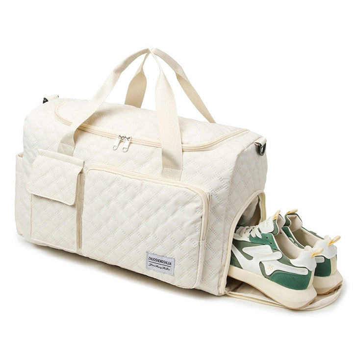 Premium Quilted Gym Duffel Bag