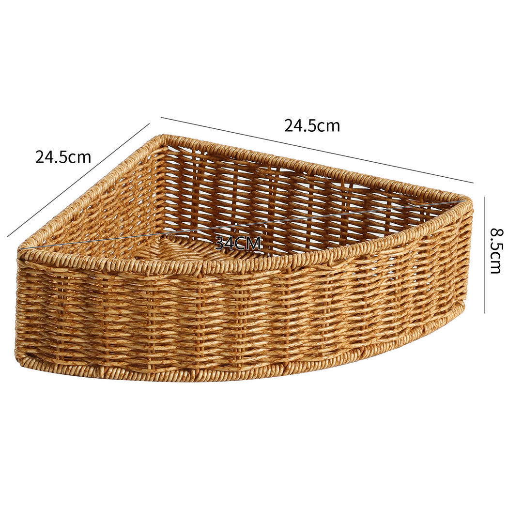 Triangular Woven Storage Basket Bowlift