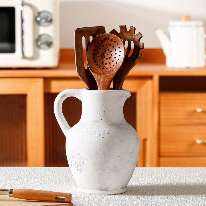 Elegant and Rustic Ceramic Carafe Bowlift