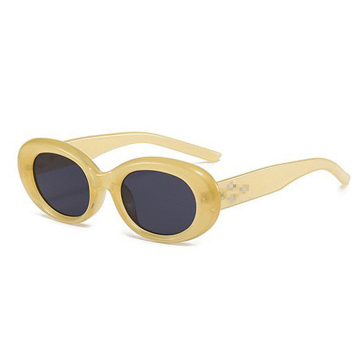 Oversized Retro Oval Sunglasses