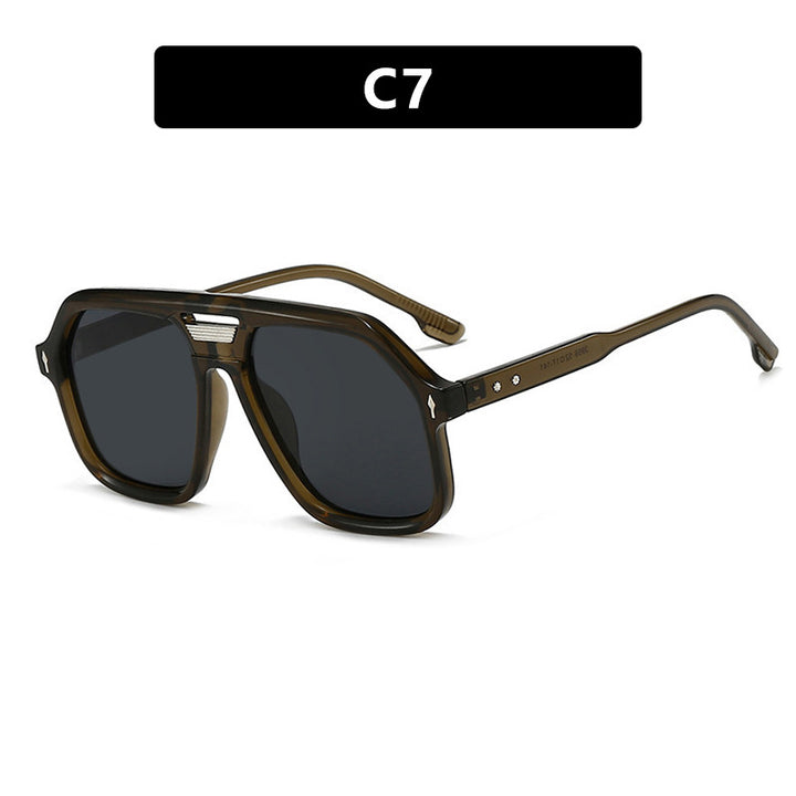 Women's oversized sunglasses with polygonal frame and UV protection Bowlift