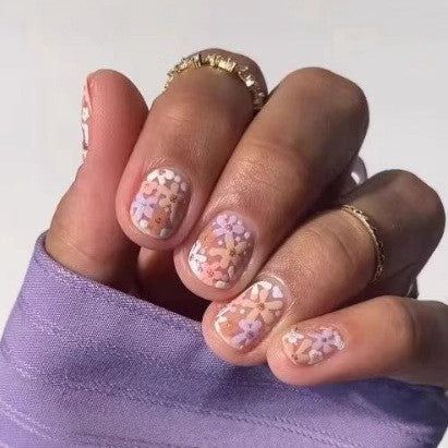 Artistic nail set with 3D flower and bow details Bowlift