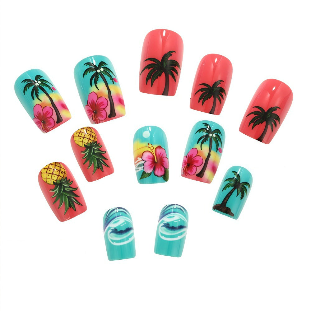 Tropical Style Artificial Nails Bowlift