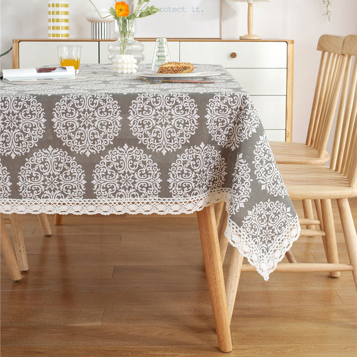 Lace Printed Tablecloth