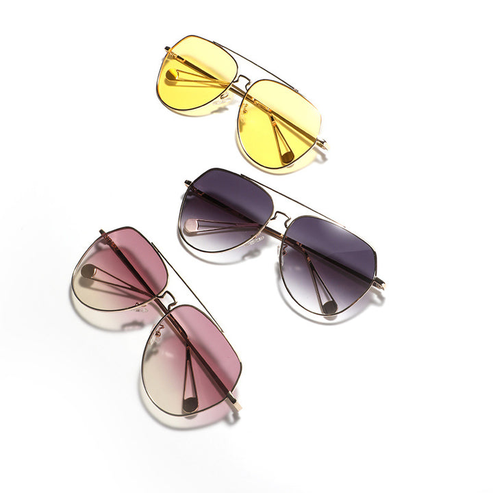 Women's aviator sunglasses with polarized lenses and elegant metal frame Bowlift