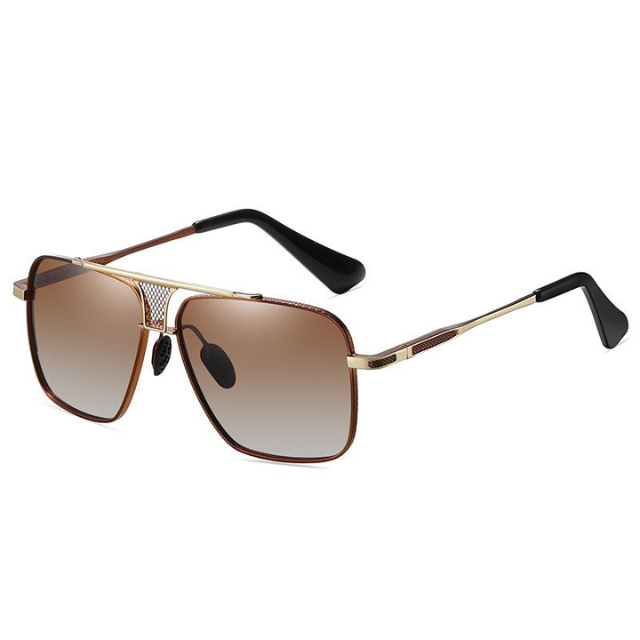 Women's Square Sunglasses with Stylish Metal Frame and High-Quality UV Protection Bowlift