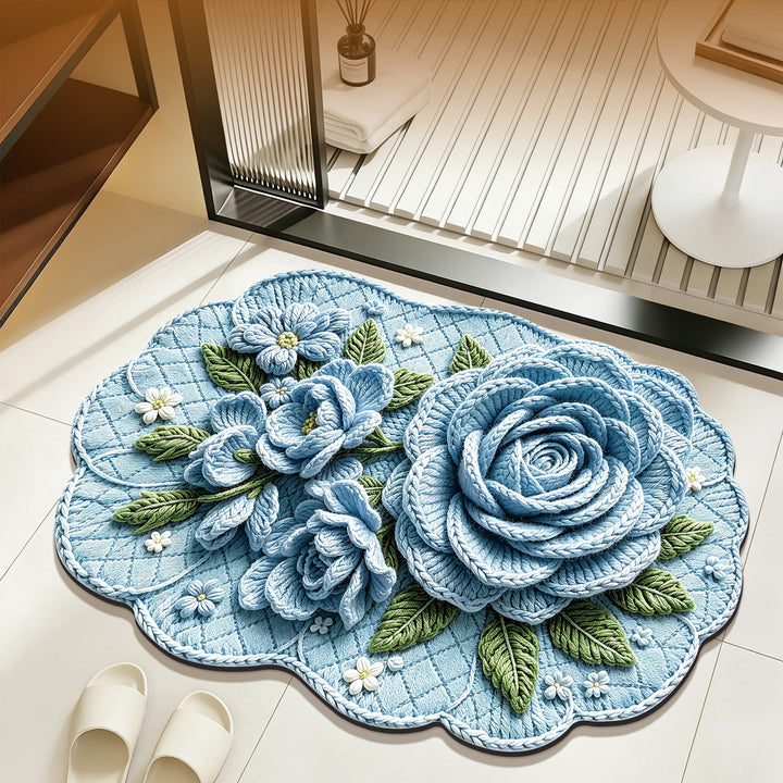 Floral Embellished Bath Mat Bowlift