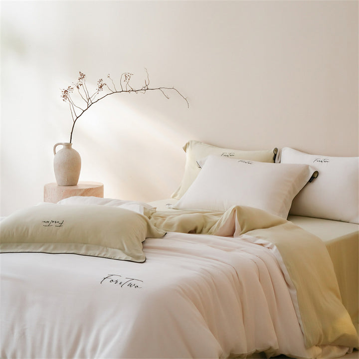 Breathable Egyptian Cotton Sateen Duvet Cover & Pillowcase Set